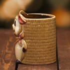 Сувенир керамика карандашница "Поросёнок" 9х8х7,2 см - Фото 3