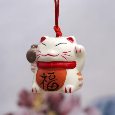 Колокольчик керамика «Фигурка: Манэки-нэко Счасть», 5×6.5×6 см
