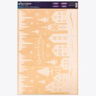 Наклейка для окон «Новогодний городок», многоразовая, 33 × 50 см - фото 8699539