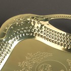 Поднос «Изобилие. Золото», 38×25×2.7 см, с ручками, нержавеющая сталь, золотистый - Фото 2