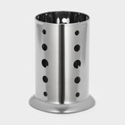 Подставка для столовых приборов, 10×17 см, нержавеющая сталь - Фото 2