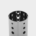 Подставка для столовых приборов, 10×17 см, нержавеющая сталь - Фото 3