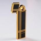 Зажигалка электронная, спираль, USB, 7.5 х 12 см, черно-золотистая 3283687