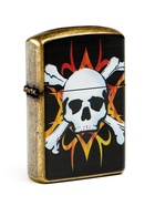 Зажигалка электронная «Череп в огне», металлическая, дуговая, от USB - Фото 2