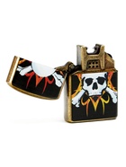 Зажигалка электронная «Череп в огне», металлическая, дуговая, от USB - Фото 3