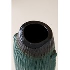 Ваза керамическая "Калипсо", настольная, изумруд, 20 см - Фото 4