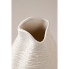 Ваза керамическая "Бутончик", настольная, белая, 13 см - Фото 3