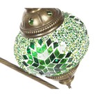 Настольная лампа "Марокко" 1x40Вт E14 зеленый 12x12x40см - Фото 2