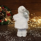 Дед Мороз под ёлку «Зимнее волшебство. Новогодняя игрушка в белой шубке», 30 см, МИКС - Фото 3