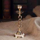 Подсвечник на 1 свечу «Спираль», 20.5 см, с перламутром - Фото 2