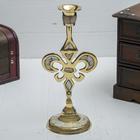 Подсвечник на 1 свечу «Вензель», 23 см, с перламутром - Фото 2