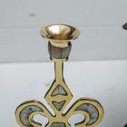 Подсвечник на 1 свечу «Вензель», 23 см, с перламутром - Фото 3