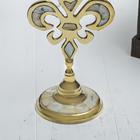 Подсвечник на 1 свечу «Вензель», 23 см, с перламутром - Фото 4