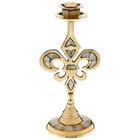 Подсвечник на 1 свечу «Вензель», 23 см, с перламутром - Фото 5