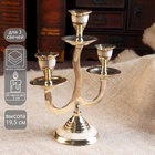 Подсвечник на 3 свечи, 19.5 см, антик - Фото 1