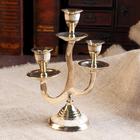 Подсвечник на 3 свечи, 19.5 см, антик - Фото 2