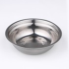 Миска, 700 мл, 19×5 см, нержавеющая сталь - Фото 2