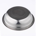 Миска Доляна «Мэйли», 1.5 л, 25×6 см, нержавеющая сталь, серебристая - Фото 3