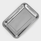 Противень, 32×22×4 см, хромированный - Фото 3