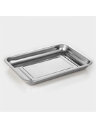 Противень, 36×27×4 см, нержавеющая сталь, хромированный - Фото 2
