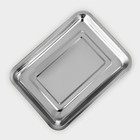 Противень, 36×27×4 см, нержавеющая сталь, хромированный - Фото 3