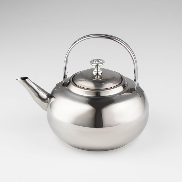 Чайник из нержавеющей стали «Гретель», 1,6 л, металлическое сито, цвет хромированный