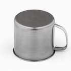 Кружка Доляна «Мэйли», 650 мл, d=9 см, толщина 0.33 мм, нержавеющая сталь, хромированная - Фото 4