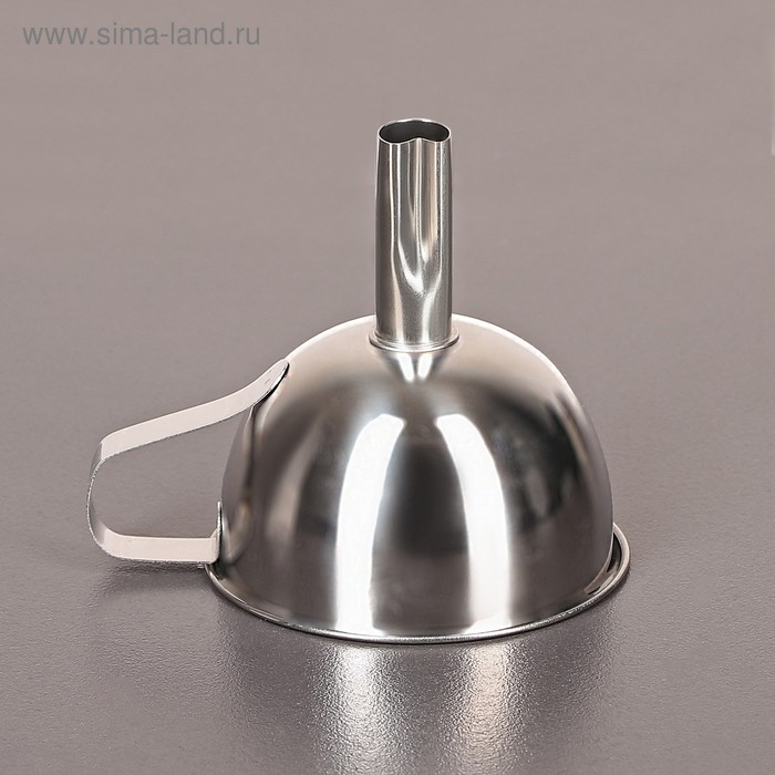 Воронка, d=11 см, с ручкой, нержавеющая сталь - Фото 1