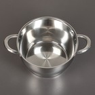 Набор посуды «Клара», 4 предмета: кастрюли 3,4/5,8 л, ковш 1,9 л, сотейник с антипригарным покрытием d=24 см, капсульное дно, стеклянные крышки - Фото 8