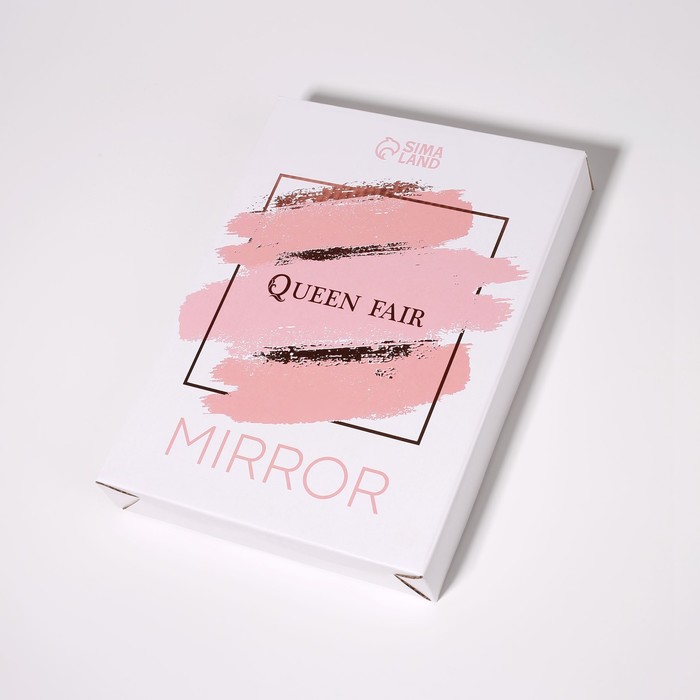 Зеркало настольное «Круг», двустороннее, с увеличением, d зеркальной поверхности 9,5 см, цвет белый - фото 1901087449