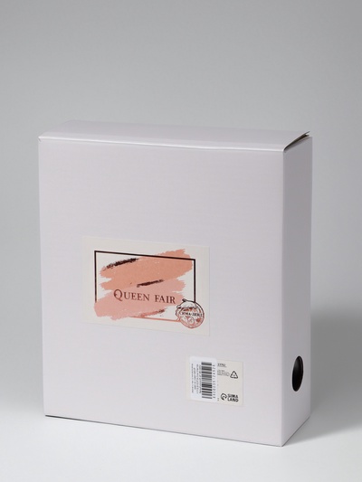Зеркало декоративное, с увеличением х2, двустороннее, 16.5×24.5 см, (11×15.5 см), белое