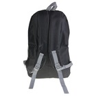 Рюкзак школьный "Полоски" 1 отдел, 2 наружных и 2 боковых кармана, черный - Фото 3
