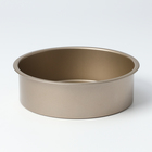 Форма для выпечки Доляна «Круг. Рэнди», 21.5×6.5 см, съёмное дно, антипригарное покрытие, цвет золотой - Фото 2