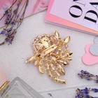 Брошь «Императрица» сердце, фиолетовая в золоте - Фото 2