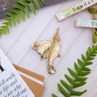 Брошь «Птица» райская, цветная в золоте - Фото 2