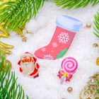 Набор значков "Новогодняя сказка" носочек новогодний, форма МИКС, цветные - Фото 1