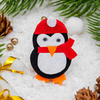 Брошь «Новогодняя сказка» пингвиненок, цветная - Фото 1
