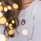 Брошь «Новогодняя сказка» пингвиненок, цветная - Фото 4
