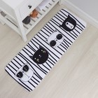 Коврик для ванной и туалета Доляна «Коты», 45×120 см - Фото 6