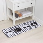 Коврик для ванной и туалета Доляна «Коты», 45×120 см - Фото 2