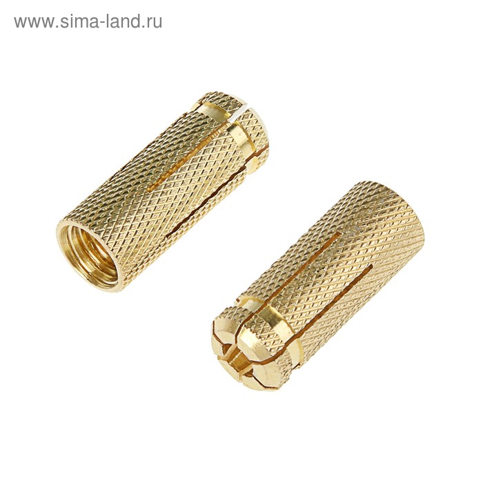 Анкер забиваемый латунный, М12, в упаковке 100 шт. - Фото 1