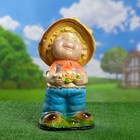 Садовая фигура "Мальчик с цветком средний", 23х25х47см, МИКС - Фото 1