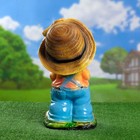 Садовая фигура "Мальчик с цветком средний", 23х25х47см, МИКС - Фото 3