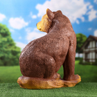 Садовая фигура "Медведь сидя большой" коричневый, 40х50х48см - Фото 2