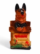 Садовая фигура из гипса «Овчарка на заборе», 20×22×37 см - Фото 4