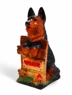 Садовая фигура из гипса «Овчарка на заборе», 20×22×37 см - Фото 8