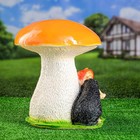 Садовая фигура "Ежи с яблоком под грибом" 35х30х38см МИКС - Фото 2