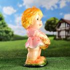 Садовая фигура "Девочка с цветами средняя" 25х23х49см - Фото 4