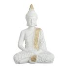 Фигура "Будда малый" 16х9х23см бело-золотая - фото 8400595