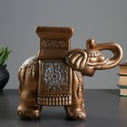 Фигура - подставка "Слон малый" 12х30х27см бронза - Фото 2